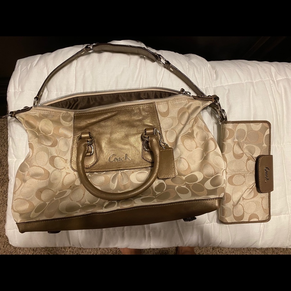 Coach bag and wallet